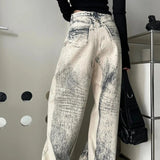 Vintage Straight Tie Dye Jeans