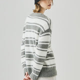 Loose Fit V Neck Knit Sweater