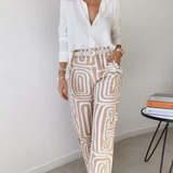 Kammay Stijlvolle Pantalon Set – Inclusief Blouse en Riem