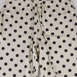 Vintage Polka Dot Flared Loose Casual Pants