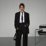 Retro Loose V-Neck Blazer