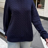Minimalist Solid Long Sleeve Sweater