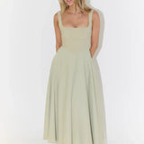 Yade | High-Waisted Midi Dress