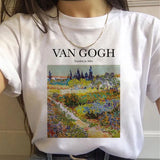 Vintage Harajuku Ullzang Funny 90s Vincent Van Gogh Women's T-shirt