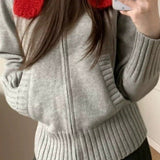 Thick Turtleneck Knit Sweater