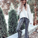 Loose Soft Chunky Knit Long Batwing Sleeve Pullover Sweater