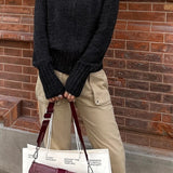 Thick Turtleneck Knit Sweater