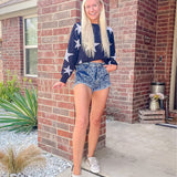 Women's Casual Leopard Print Sweater Loose Long Sleeve Crew