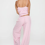 Striped Loose Cami Long Pants Two Piece Set