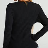 Fall/Winter Asymmetrical Knit Sweater