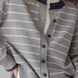 Colorblock Striped Casual Sweater