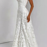 Sexy Backless Chiffon Maxi Dress
