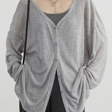Lightweight V-Neck Knit Cardigan