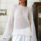Lightweight Hollow Knit Sweater