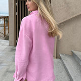 Casual Long Sleeve Shirt Blouse