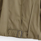 Buckle Belted Bomber Jacket