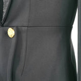 Hot Drilling Shawl Collar Blazer