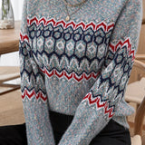 Chenille Knit Pullover Sweater