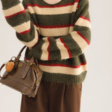 Crew Neck Colorblock Sweater
