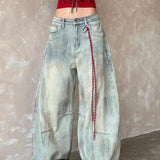 Oversized Dyed Street Jeans
