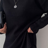 Chic High Neck Knit Sweater