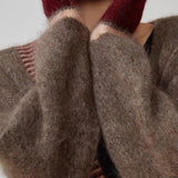 Long Sleeve Color-block Striped Sweater