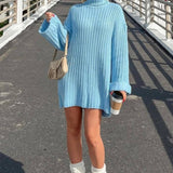Casual Knit Turtleneck Sweater