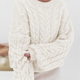 Vintage Chunky Knit Cable Sweater