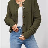 Single Breasted Knit Sweater
