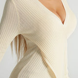 Fall/Winter Asymmetrical Knit Sweater