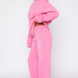 The Good Life Wide Leg Sweatpants Pink