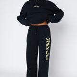 The Good Life Wide Leg Sweatpants Navy