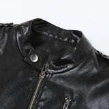 Vintage Matte Cropped Moto Jacket