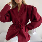 Elegant Turn-down Collar Blazer