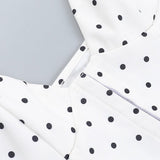 V-Neck Polka Dot Bustier Corset