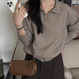Slouchy Polo Style Sweater