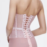 Sheer Polka Dot Bustier Corset