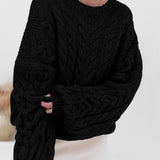 Vintage Chunky Knit Cable Sweater
