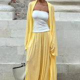 Casual Long Cardigan with Lantern Pants Two Piece Pants Set