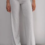 Solid Wing Sequin Embroidered Casual Pants