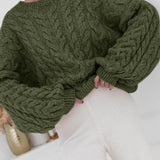 Vintage Chunky Knit Cable Sweater