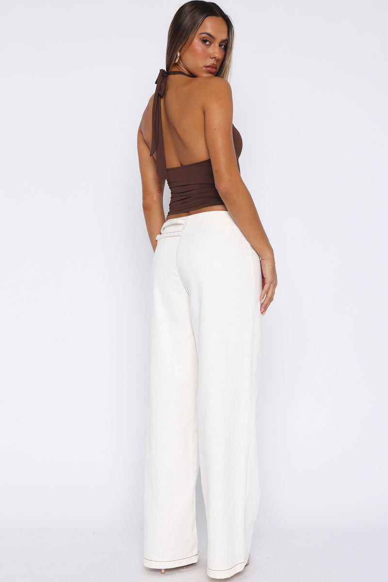No Second Chances Pants Cream