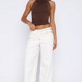 No Second Chances Pants Cream