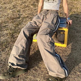 Cargo Pants For Women Hip Hop Wide Leg Y2k Vintage Streetwear Pants