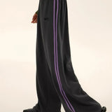 Women Y2K Vintage Stripe Wide Leg Oversize Jogging Streetwear Pants