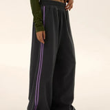 Women Y2K Vintage Stripe Wide Leg Oversize Jogging Streetwear Pants