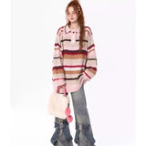 Women Denim Y2k Loose Bow Straight High Waist Pants Streetwear Wide Leg Pants