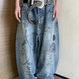 Wide Leg Pants Baggy Jeans For Women Y2k Hip Hop Pants