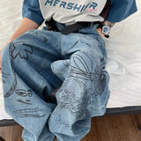 Wide Leg Pants Baggy Jeans For Women Y2k Hip Hop Pants