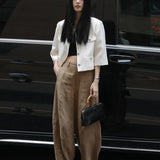 Women Oversize Streetwear Wide Leg Summer Trousers Office Pants